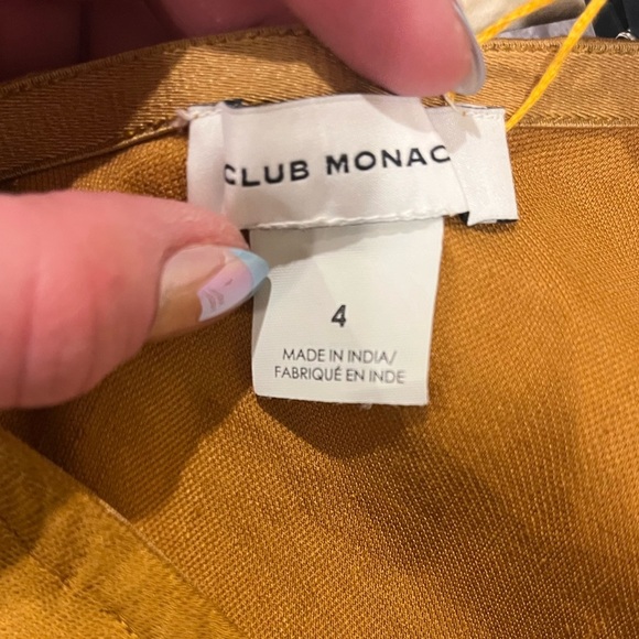 Club Monaco Gold Midi Skirt - Picture 4 of 4